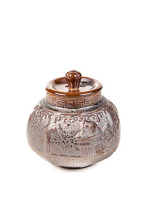 Vagabond Vintage - Wholesale Decorative Jar - Ceramic Storage Pot with Bird Motif1