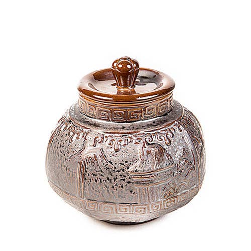 Vagabond Vintage - Wholesale Decorative Jar - Ceramic Storage Pot with Bird Motif1