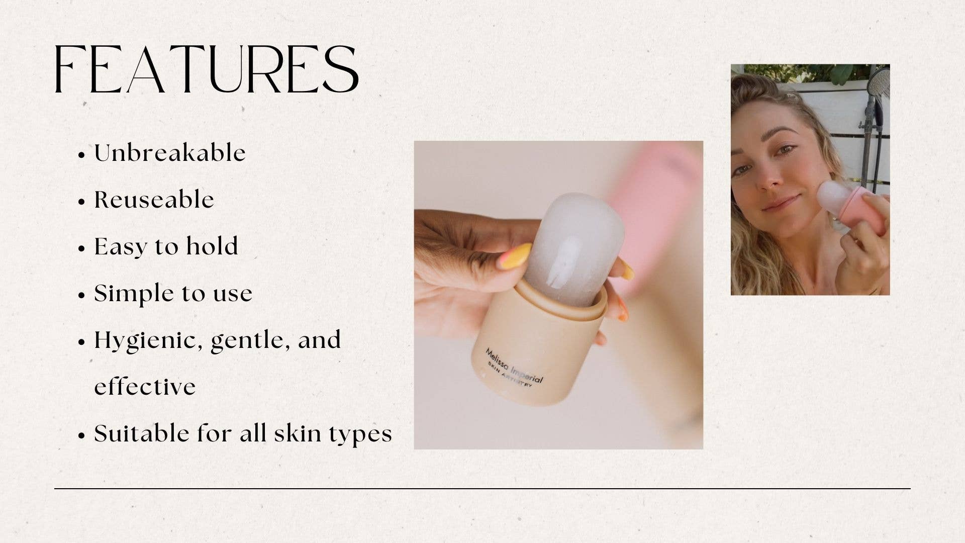 Ivoire Ivory Cryo Facial Ice Pop – Outil Cryo Approuvé par les Spas en vente sur Faire15