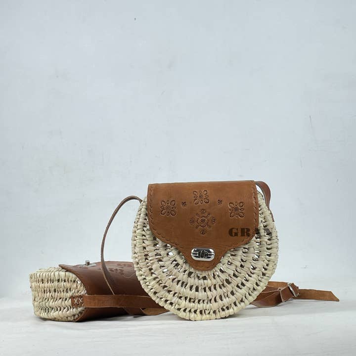 Raffia Bag, Crossbody Bag, Moroccan Raffia Handbag for wholesale by Gran Wholesale