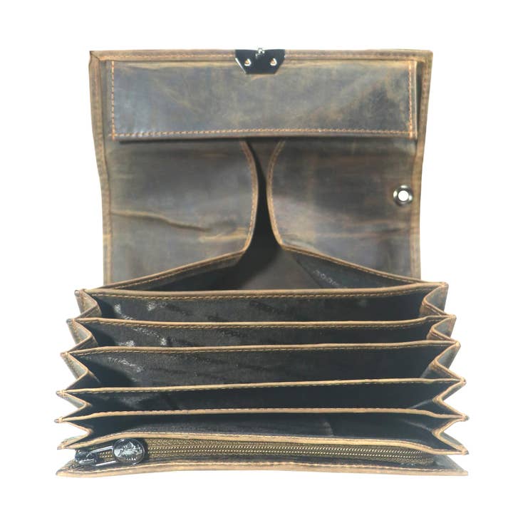 Greenwood - Wholesale Wallet - Unisex - Pax waiter wallet leather men 17x10cm waiter purse women2