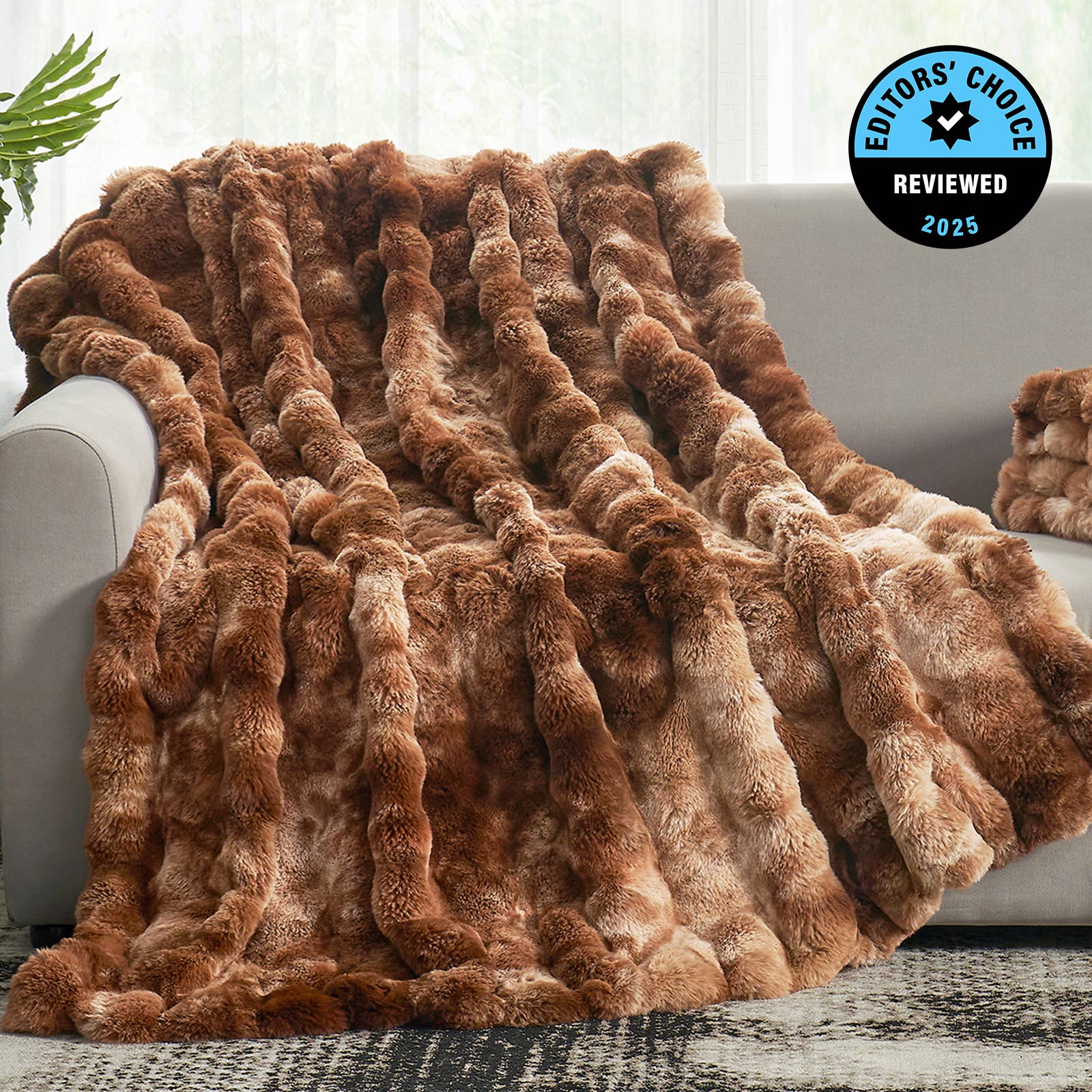 DreamValley - Wholesale Throw Blanket - CB Luxurious Faux Fur Bubble Throw Blankets, Tie-dye Color8