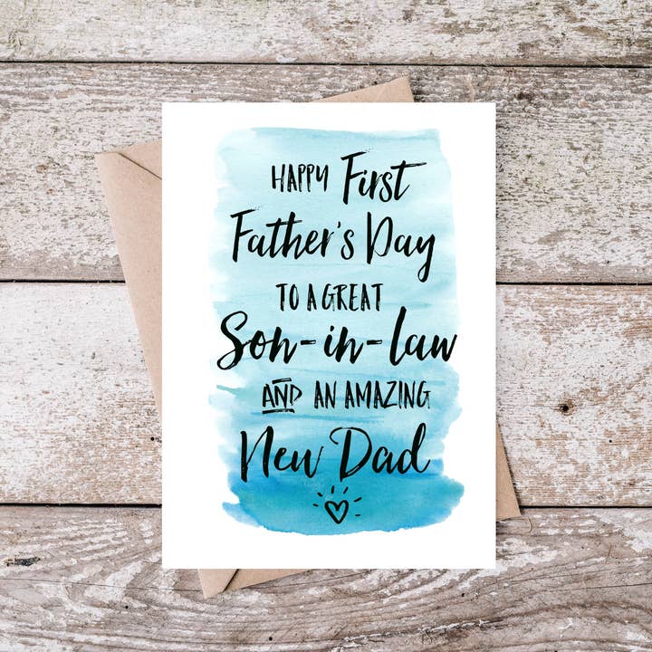 Card & Story - Wholesale Vaderdagkaartje - Vaderdag schoonzoon