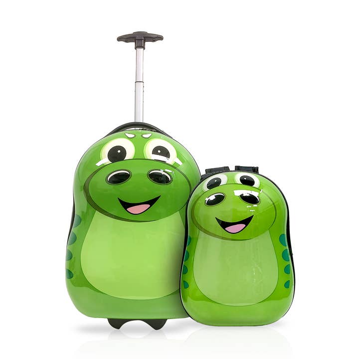 TUCCI Italy DINOSOUROUS 2 PC (16', 13') Luggage Suitcase Set for wholesale by Titanio Travel Goods Group