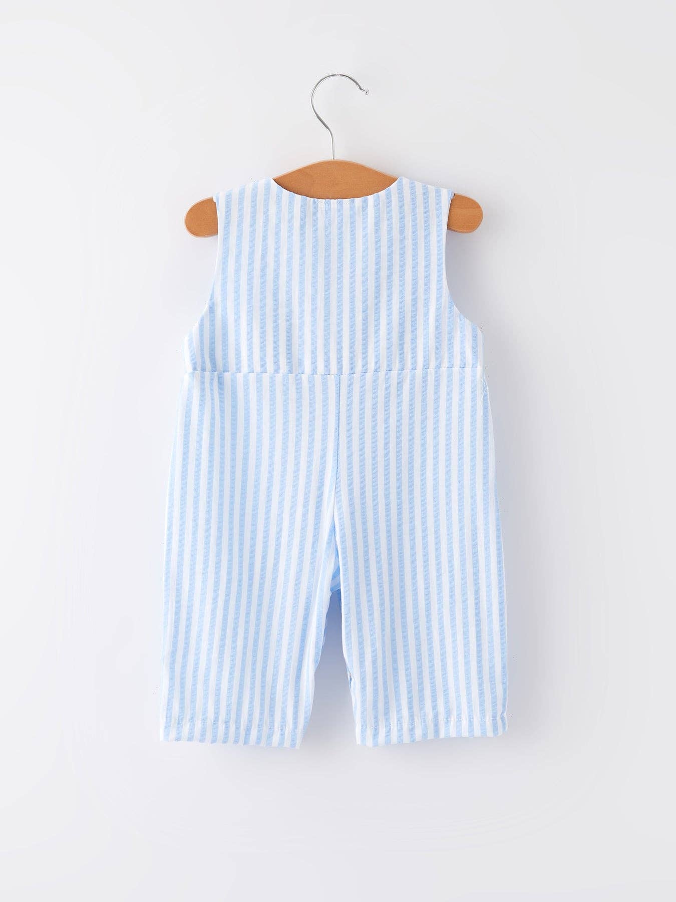 Rylee Faith Designs - Wholesale Jumpsuit - Baby - Spring and Summer Chicken Embroidery Blue Boy Romper6