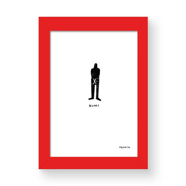 Bum Mini Print for wholesale by Martha Duncan Studio