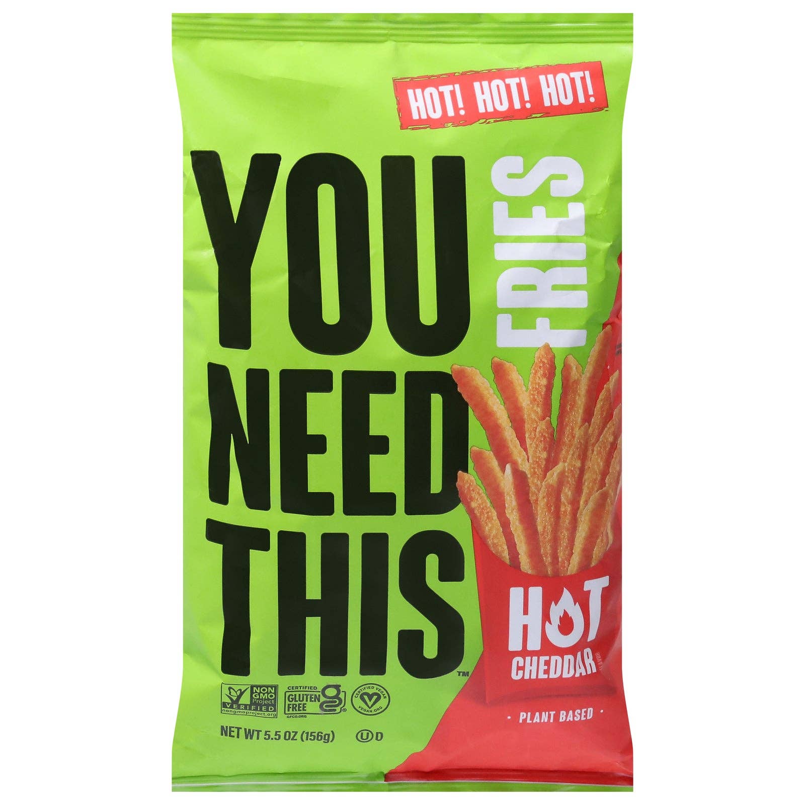 Everyday Supply Co - Wholesale Chips - You Need This - Hot Fries Cheddar - CS of 6-5.5 OZ0