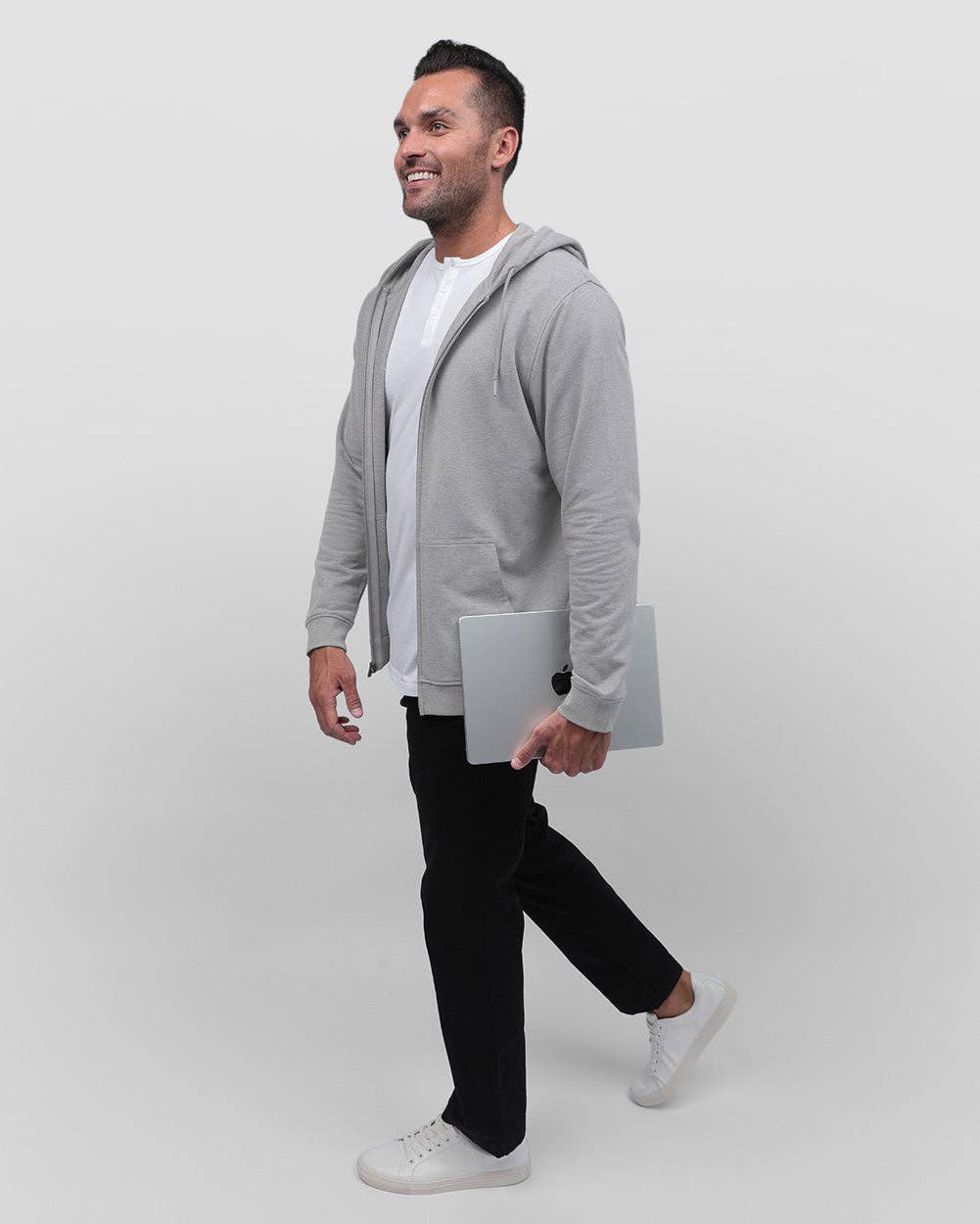 INTO THE AM - Wholesale Hoodie - Men's - Men's Zip-Up Hoodie Sweatshirt (Plain)15