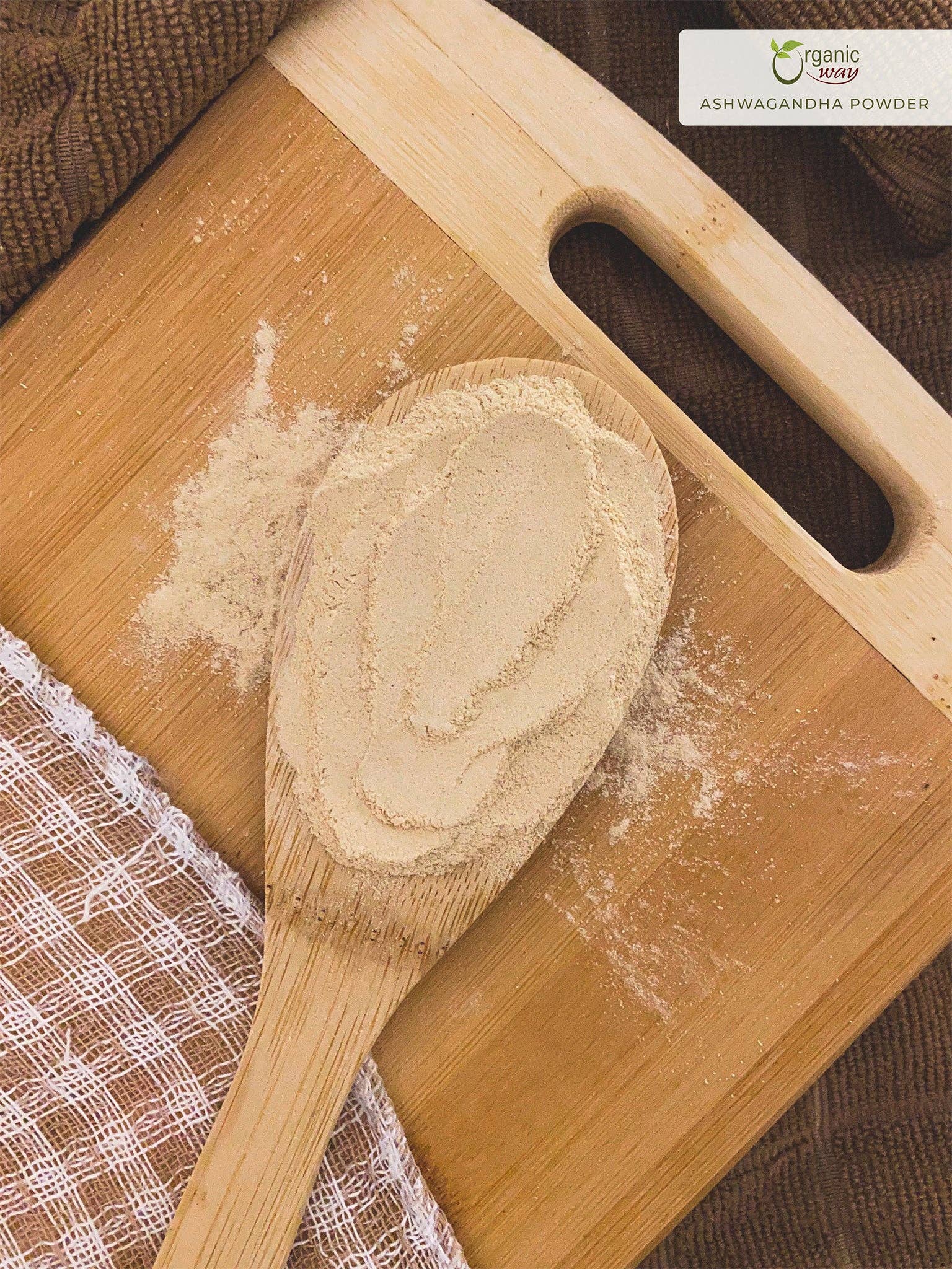 Organic Way LLC - Vendita all'ingrosso Proteine/superfood in polvere - Polvere Premium di Radice di Ashwagandha (Withania somnifera) - Certificata Kosher | Vegana | Non OGM e Senza Glutine | Certificazione USDA | Origine India4
