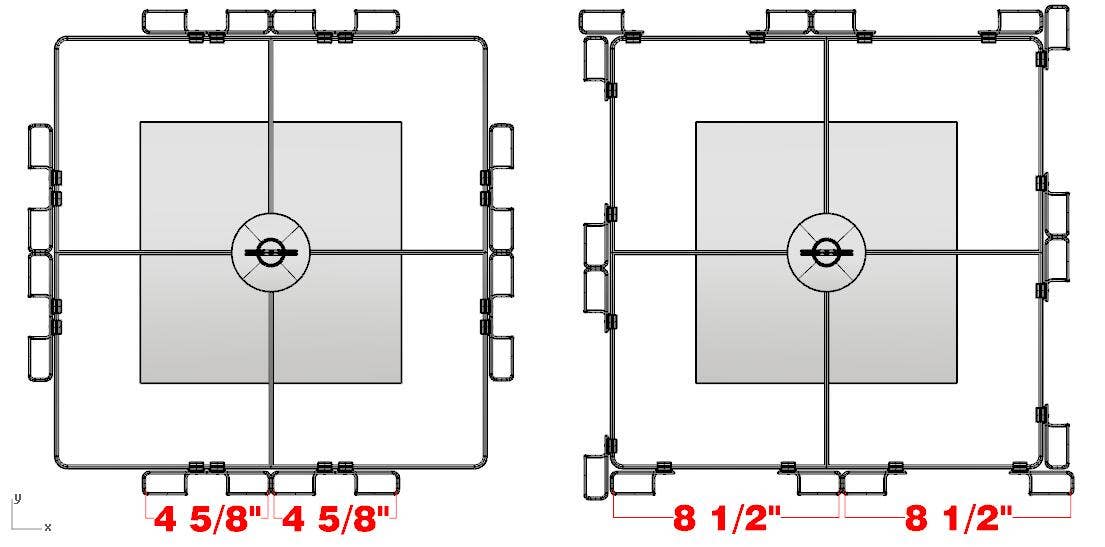 FIXTUREDISPLAYS - Wholesale Retailer Display Stand/Case - Up to 8.5"W Adjustable 32-Pocket Greeting Rack Spinning Rack Pocket 4.5-9"X5.8"T 11602-L-DOUBLE WHITE & SILVER POCKET6