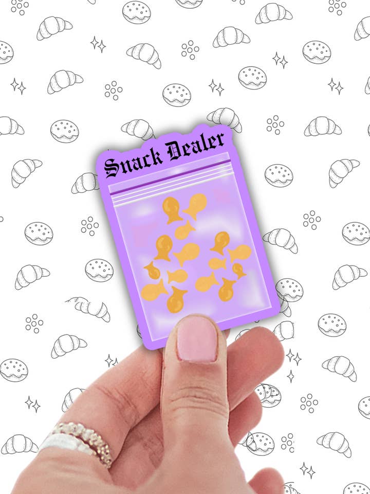 Funny sticker snack dealer vinyl decal for laptop for wholesale by Lalatina Shop