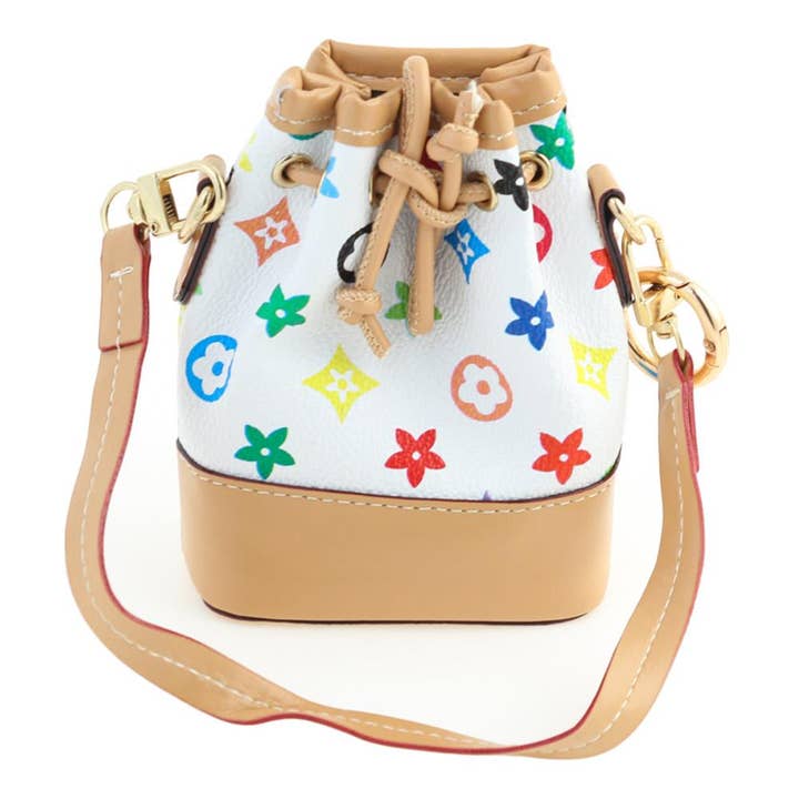 anbfashion - Wholesale Bucket Hat - Unisex - Monogram Drawstring Mini Bucket Bag Charm Keychain 56