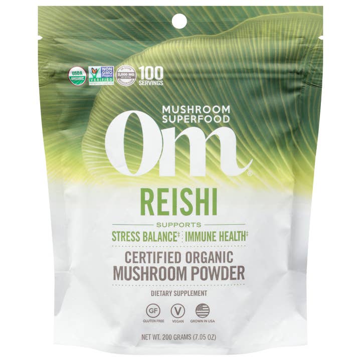 Everyday Supply Co - Wholesale Protein/Superfood Powder - Om - Reishi Organic Powder 200grm - 1 Each -7.05 OZ