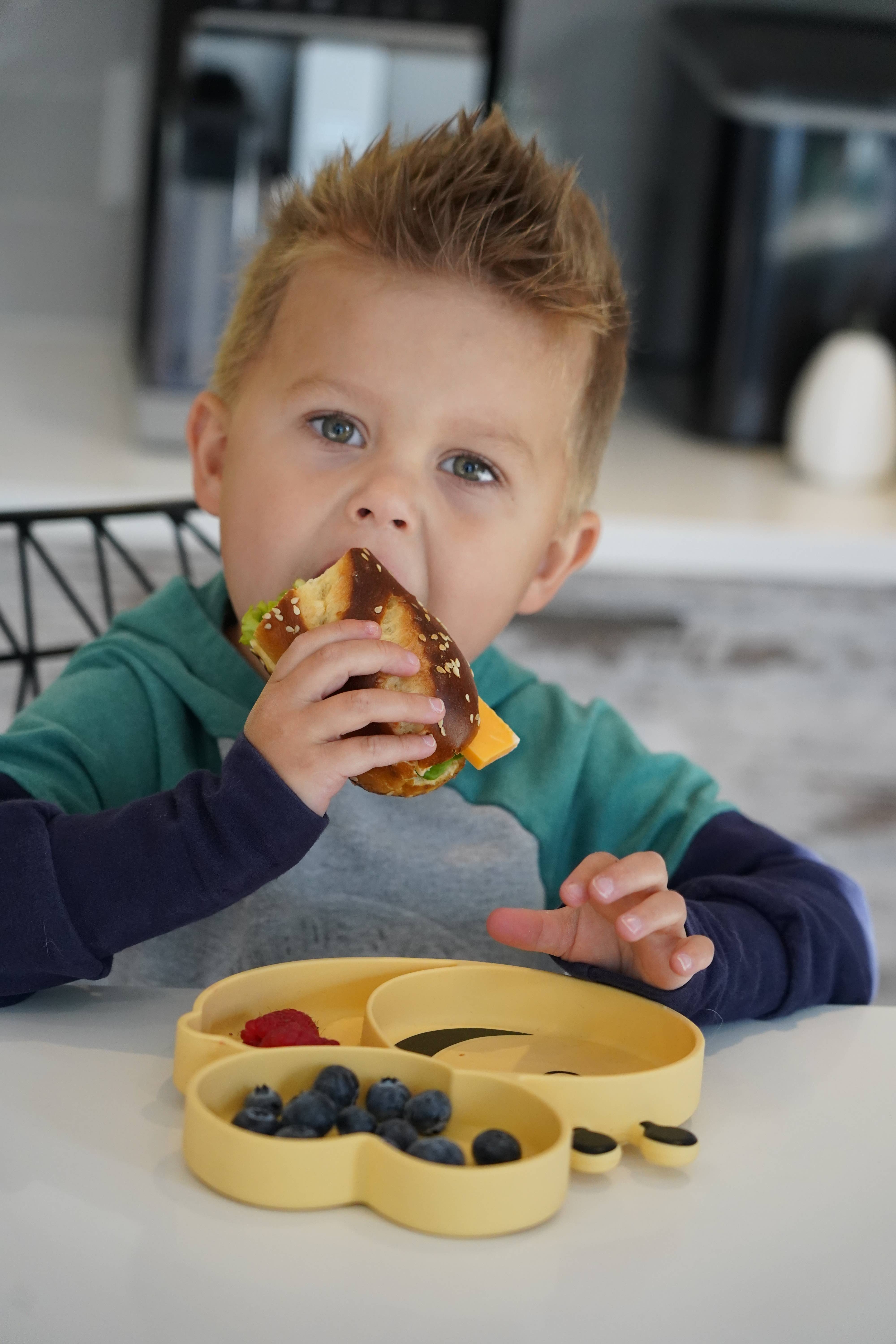 melii - Vente Assiette – enfant et bébé - Assiette à ventouse divisée en silicone33
