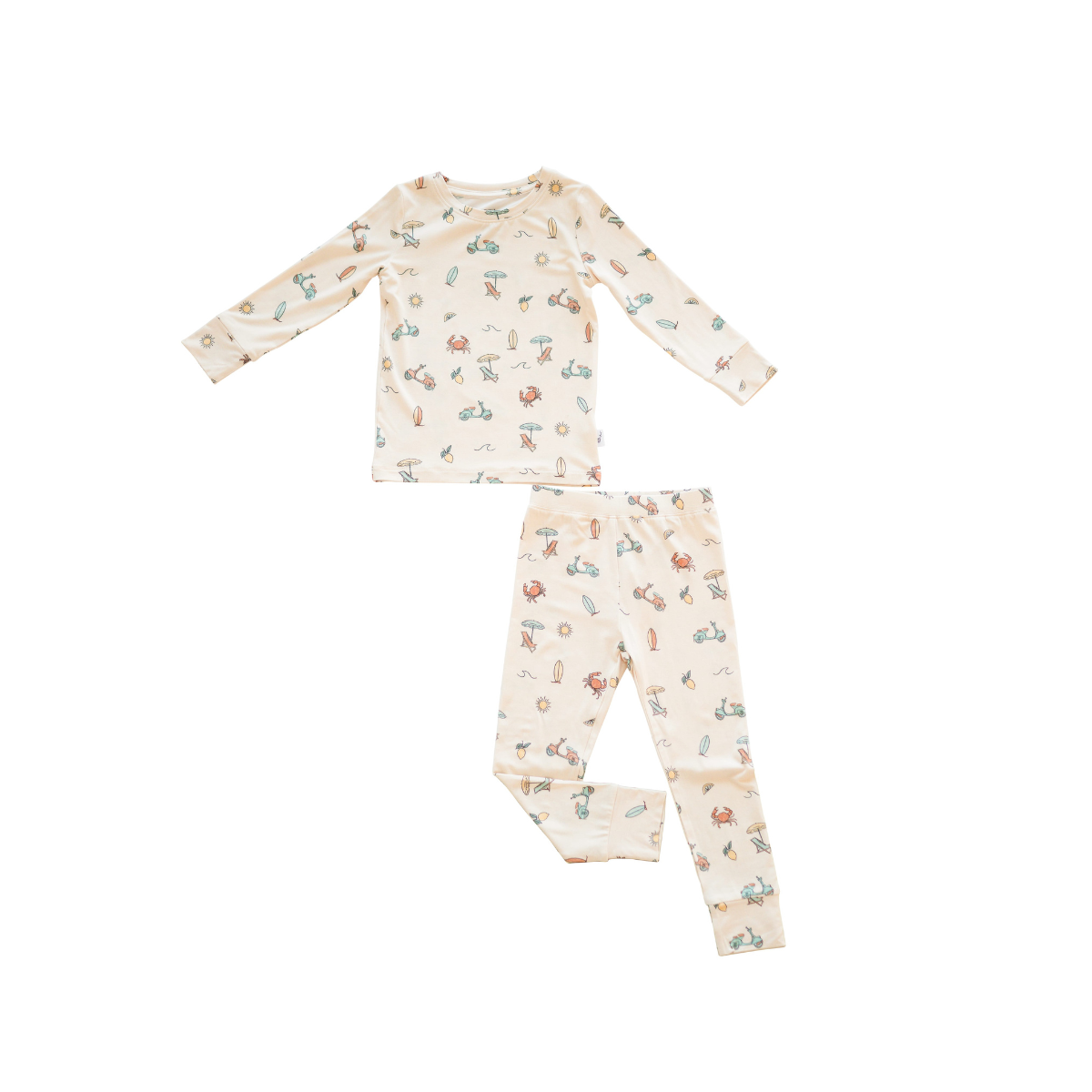 bug + bean kids - Wholesale Pyjamaset - Kinderen - Bamboe 2-delige Peuters Pyjama Set - Zomerse Sferen | Uniseks1