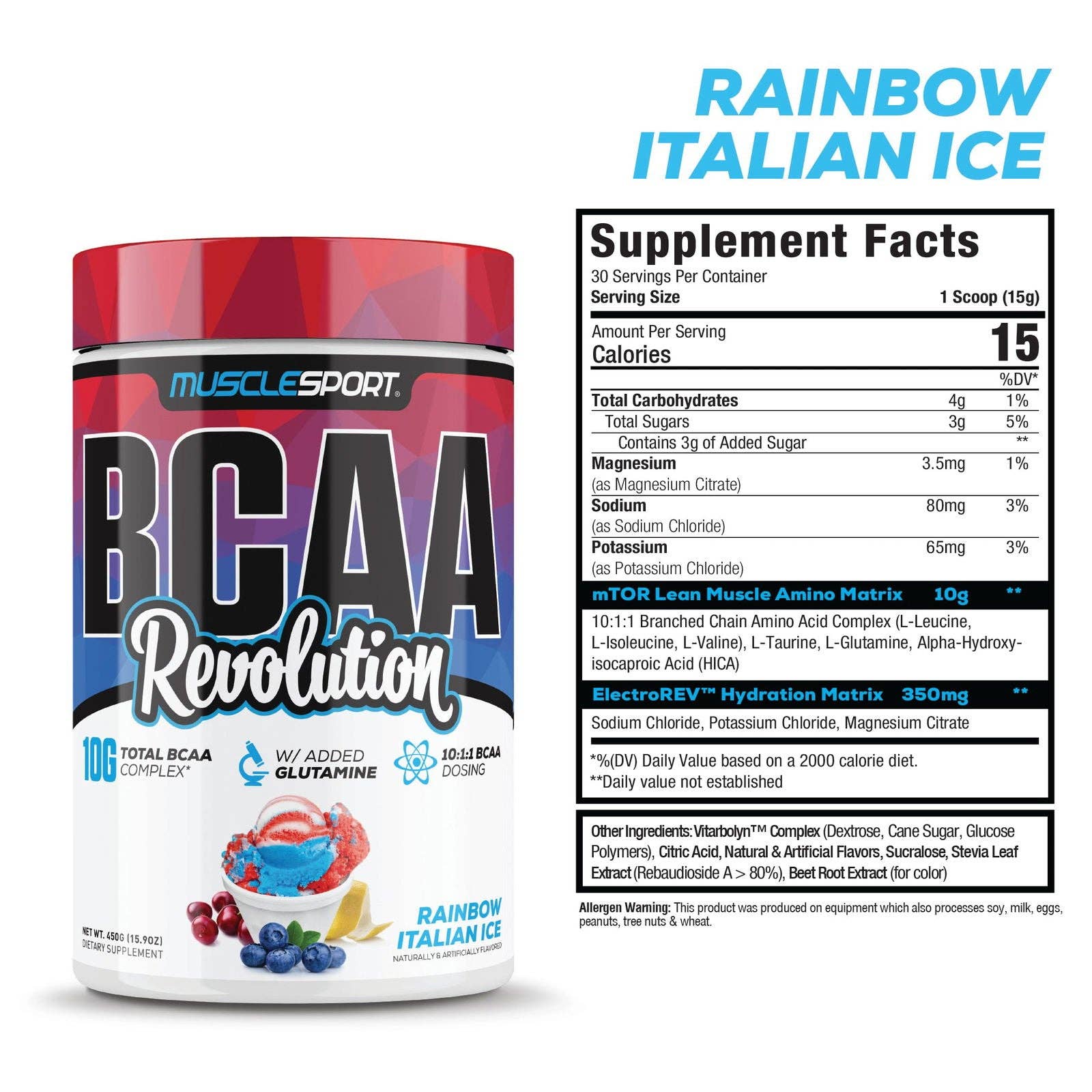 MuscleSport - Wholesale Protein/Superfood Powder - BCAA Revolution™0
