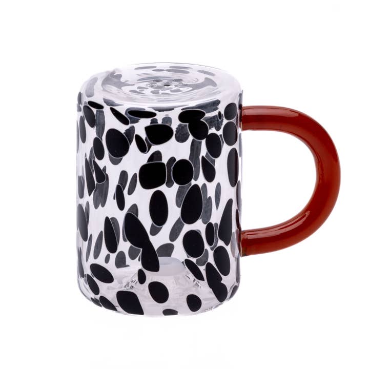 The Glass House Wholesale Interiors Ltd. - Wholesale Salt & Pepper Shaker Set - Glass Salt and Pepper Shaker : Black Spotty