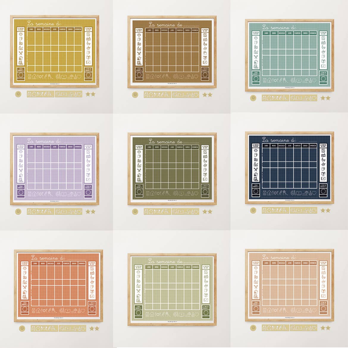 Treebu Family - Wholesale Kunstprint - Stageweek planning kit met papier en hout0