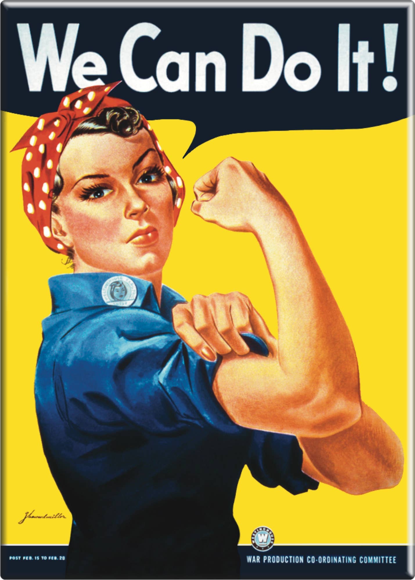 Square Deal Recordings & Supplies - Wholesale Compact Mirror - Compact Mirror - Rosie The Riveter - "We Can Do It!"0