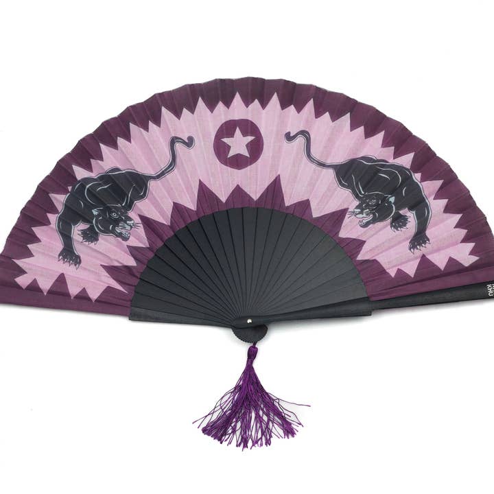 Pink Panther Hand-fan for wholesale by Khu Khu