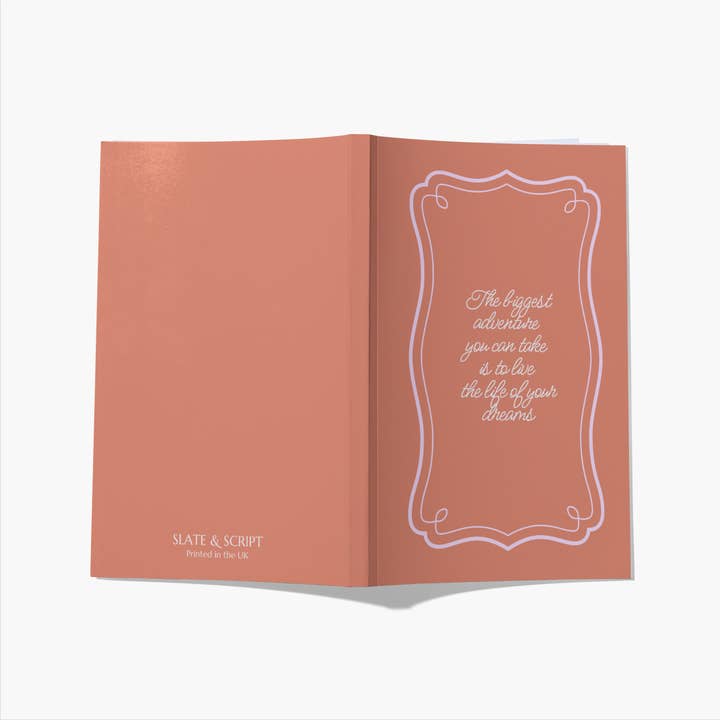 Taccuino A5 Rosa 'Nostalgia' Slate and Script 80 pagine per la vendita all'ingrosso da parte di Slate and Script