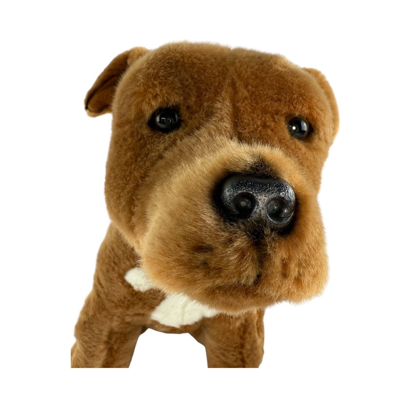 Bocchetta Plush Toys - Wholesale Stuffed/Plush Toy - Kids & Baby - Lester - Staffy - 32cm sitting, brown8
