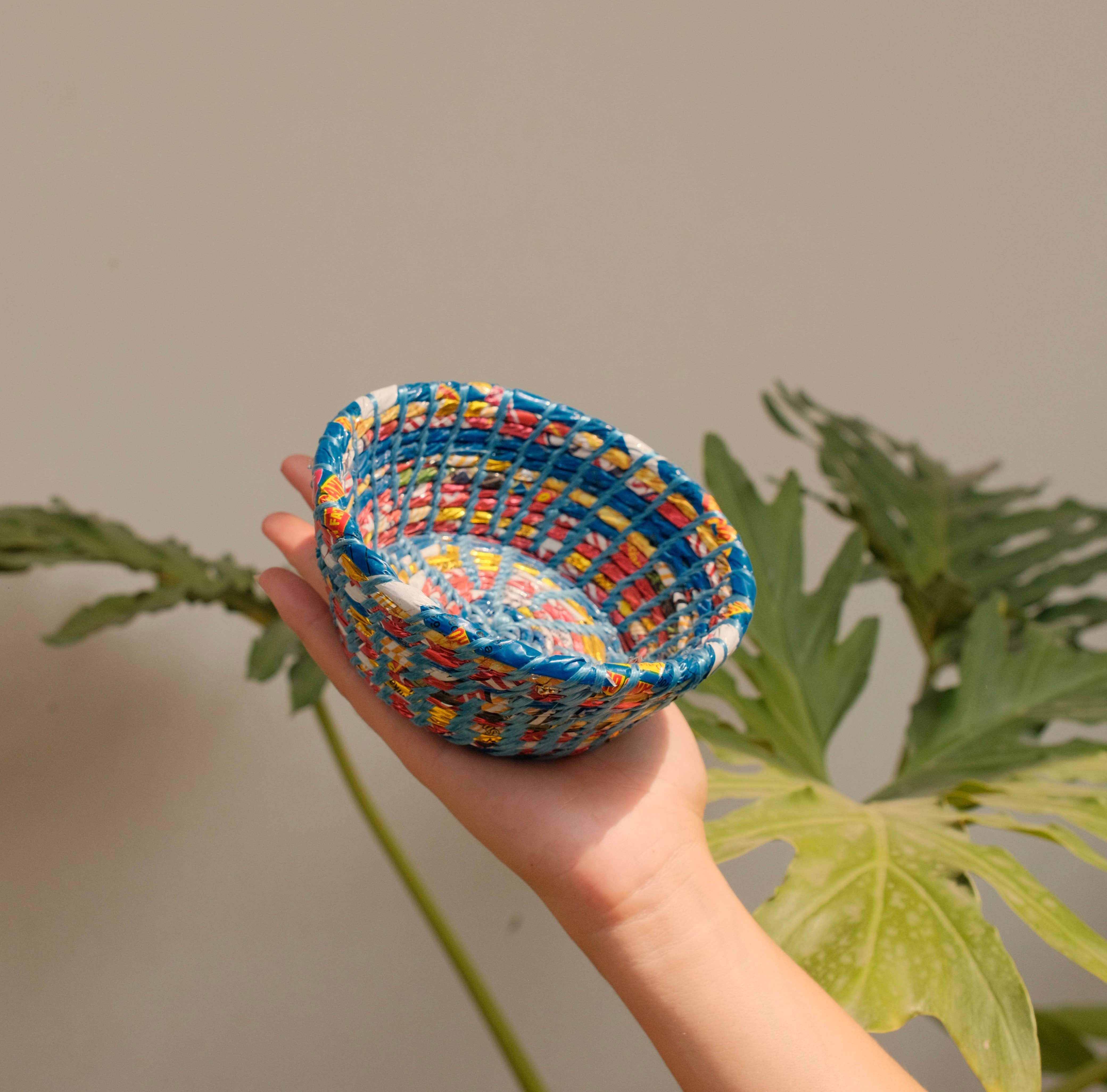 Local Women’s Handicrafts - Wholesale Basket - Recycled Plastic Baskets0