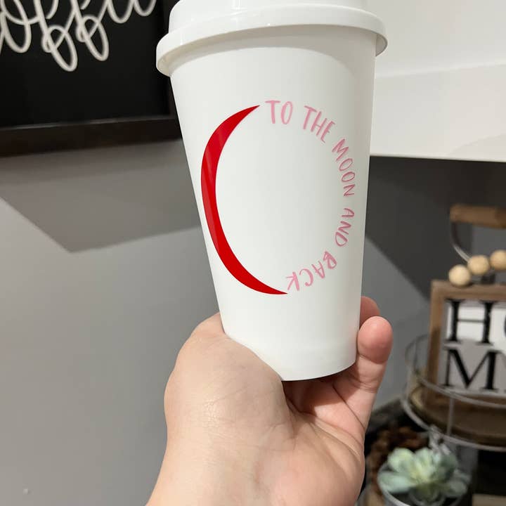 Til Månen og tilbage kaffekrus | Valentinsdag for engroshandel hos Boho Sips