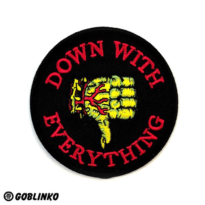 Down With Everything Patch for wholesale by GOBLINKO