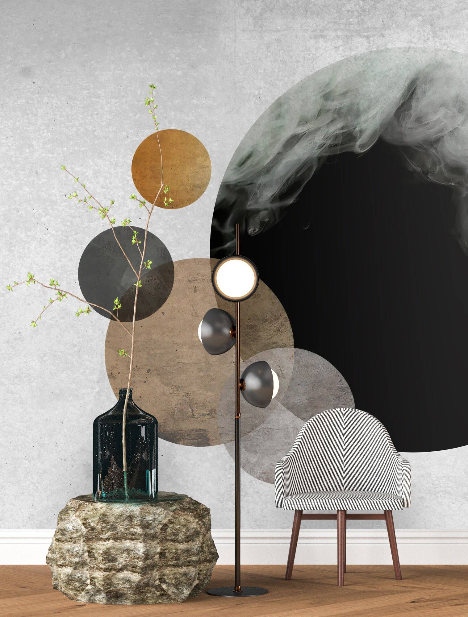 Muravie Wallposter - Vente Papier peint - Papier peint Art déco style bohème, autocollant bohème coloré3