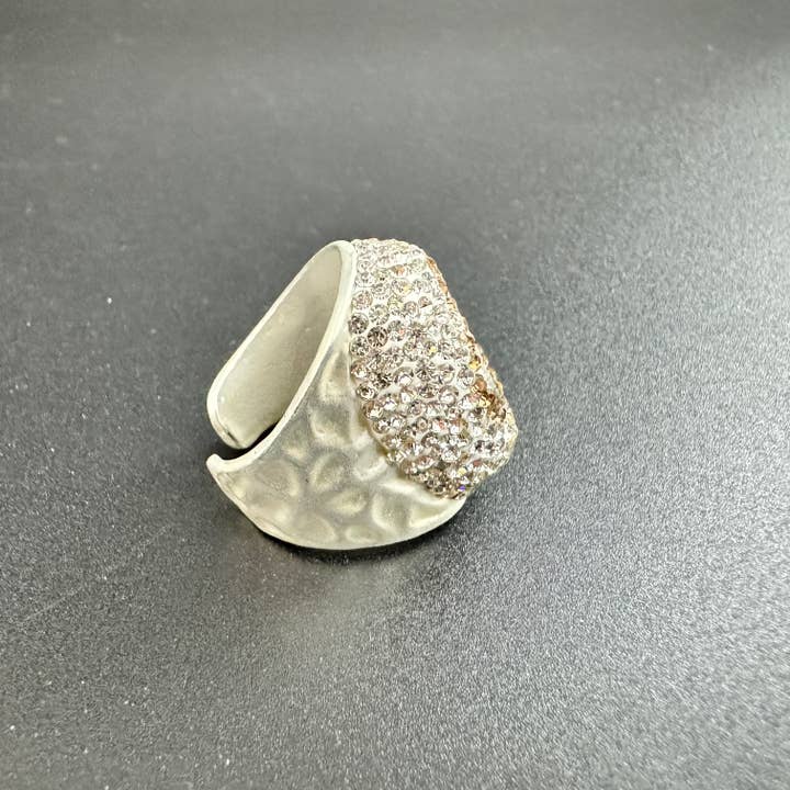 Ole - Vente Bague de cocktail/de cérémonie - Bague en alliage Clover Black Shell 15