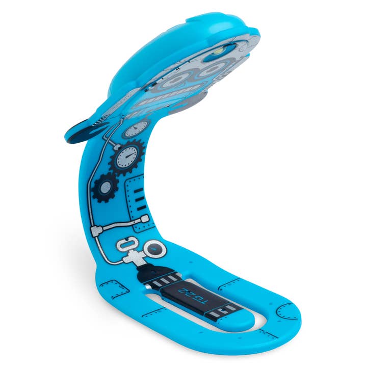 Blue Flexilight Robot BookLight/Bookmark in one for wholesale on Faire11
