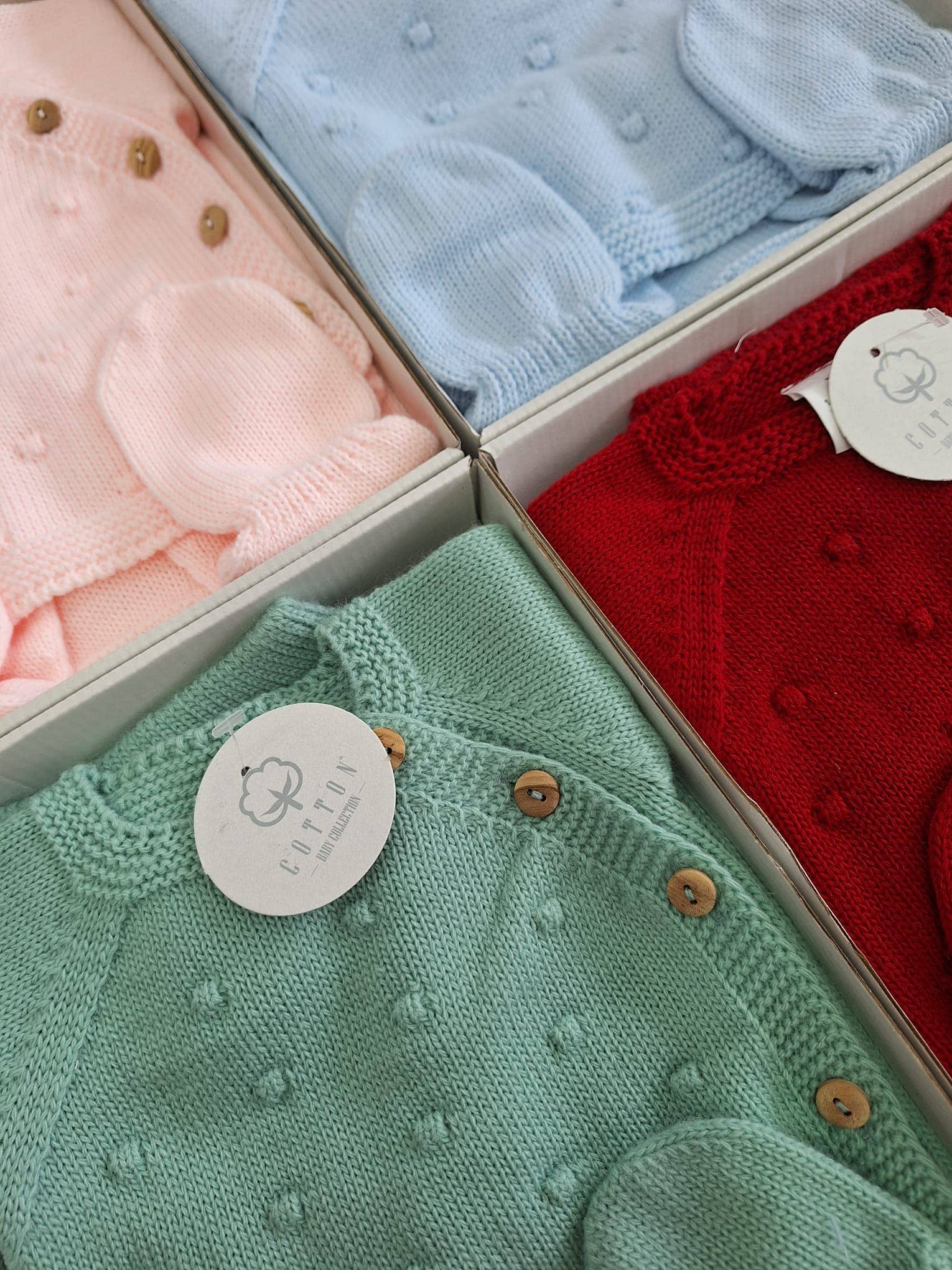 Cotton Socks – wholesale Clothing set – Baby – Ref:360 3-piece baby knit set Pipoca7