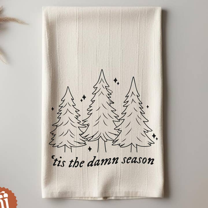 Strofinaccio ispirato a Taylor 'Tis The Damn Season per la vendita all'ingrosso da parte di Nearly June Design Co