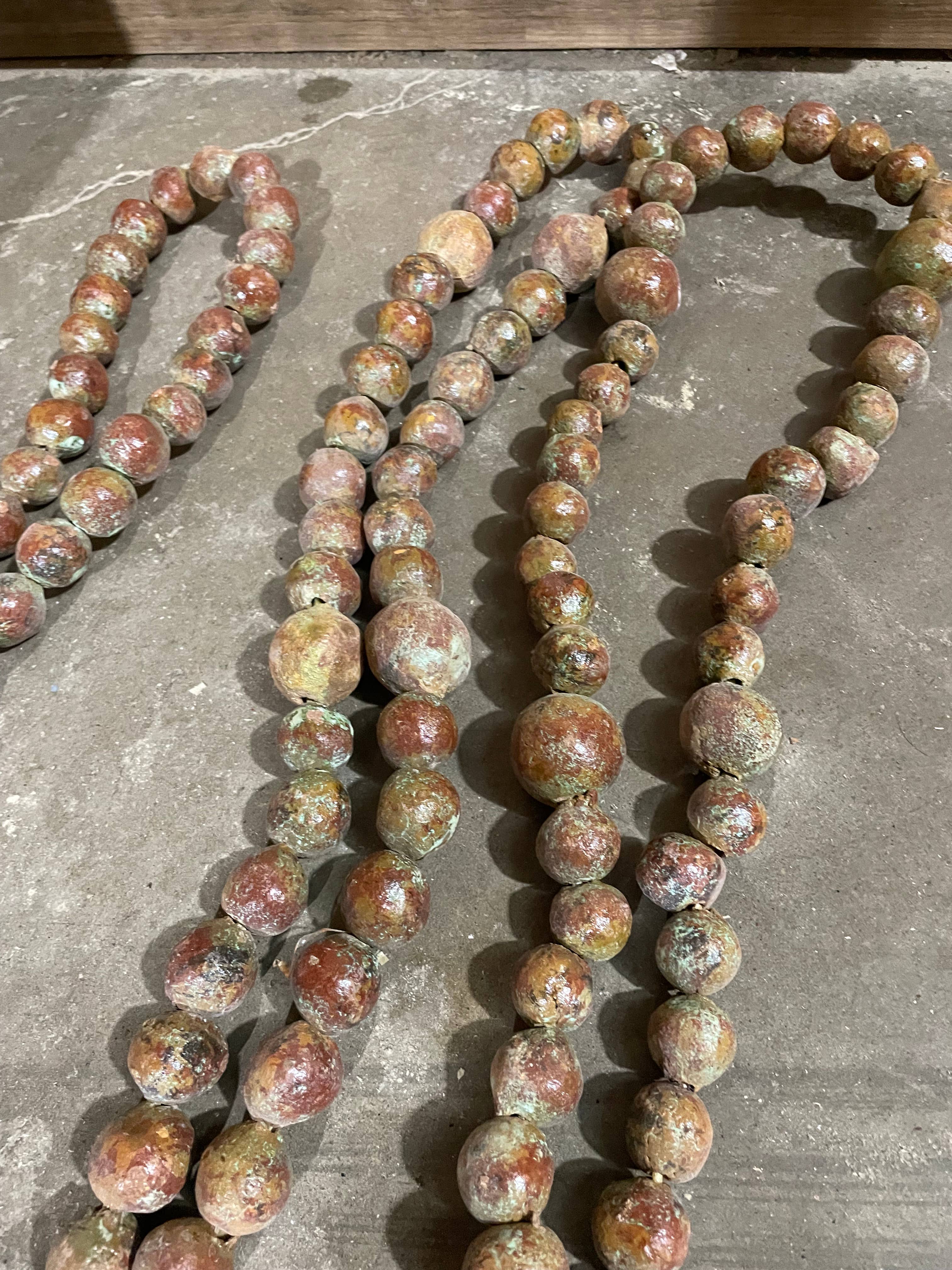 My Amigos Imports - Wholesale Prayer Beads Necklace - Great Buy-Clay Rosary-Beads-WH5-Cross-30-44 in-Green2