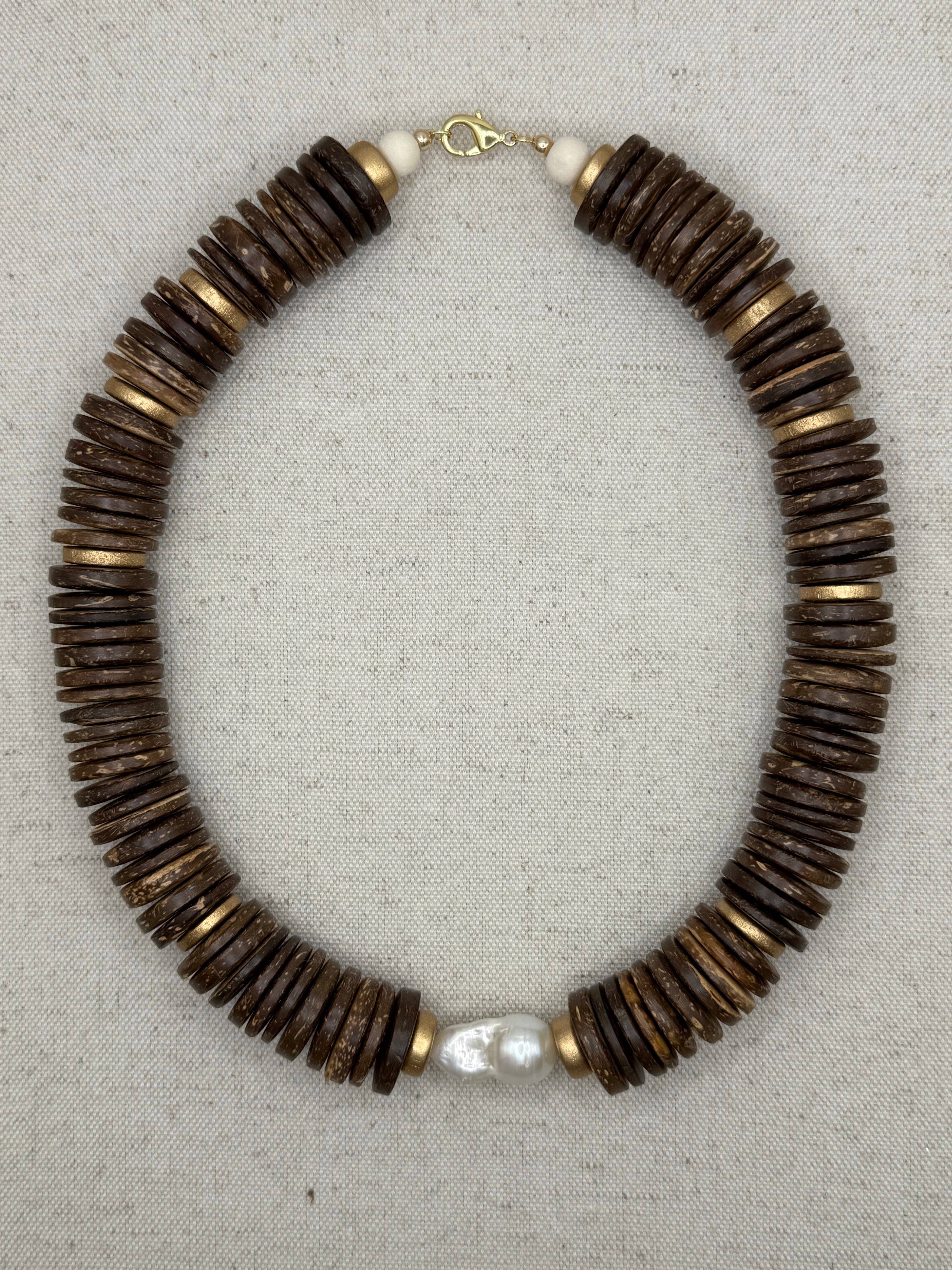 Southern Marc Designs - Wholesale Beaded/Pearl Necklace - Chocolate Porto Lagos Necklace1