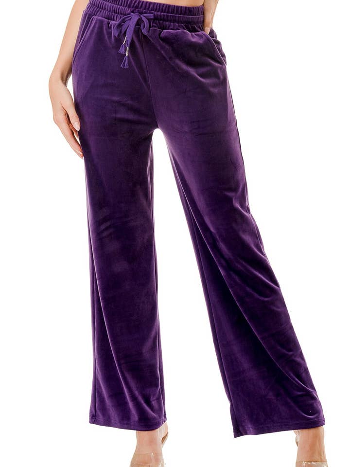 VW002 VELOUR BUKSER MED SNØRE for engroshandel hos MIO WHOLESALE