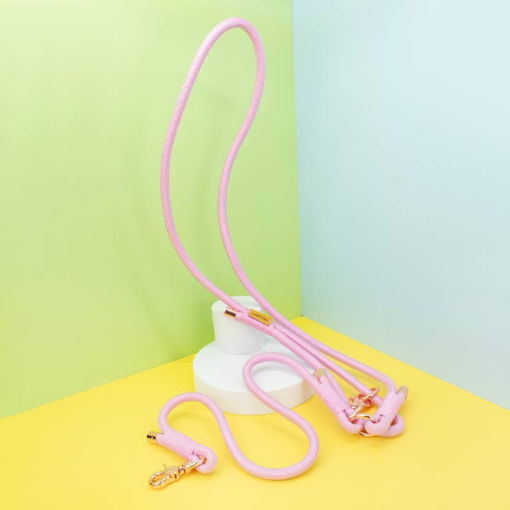 Million Dogs - Wholesale Pet Leash - Dog - Bubble Gum Pink Hands-Free Rope Leash