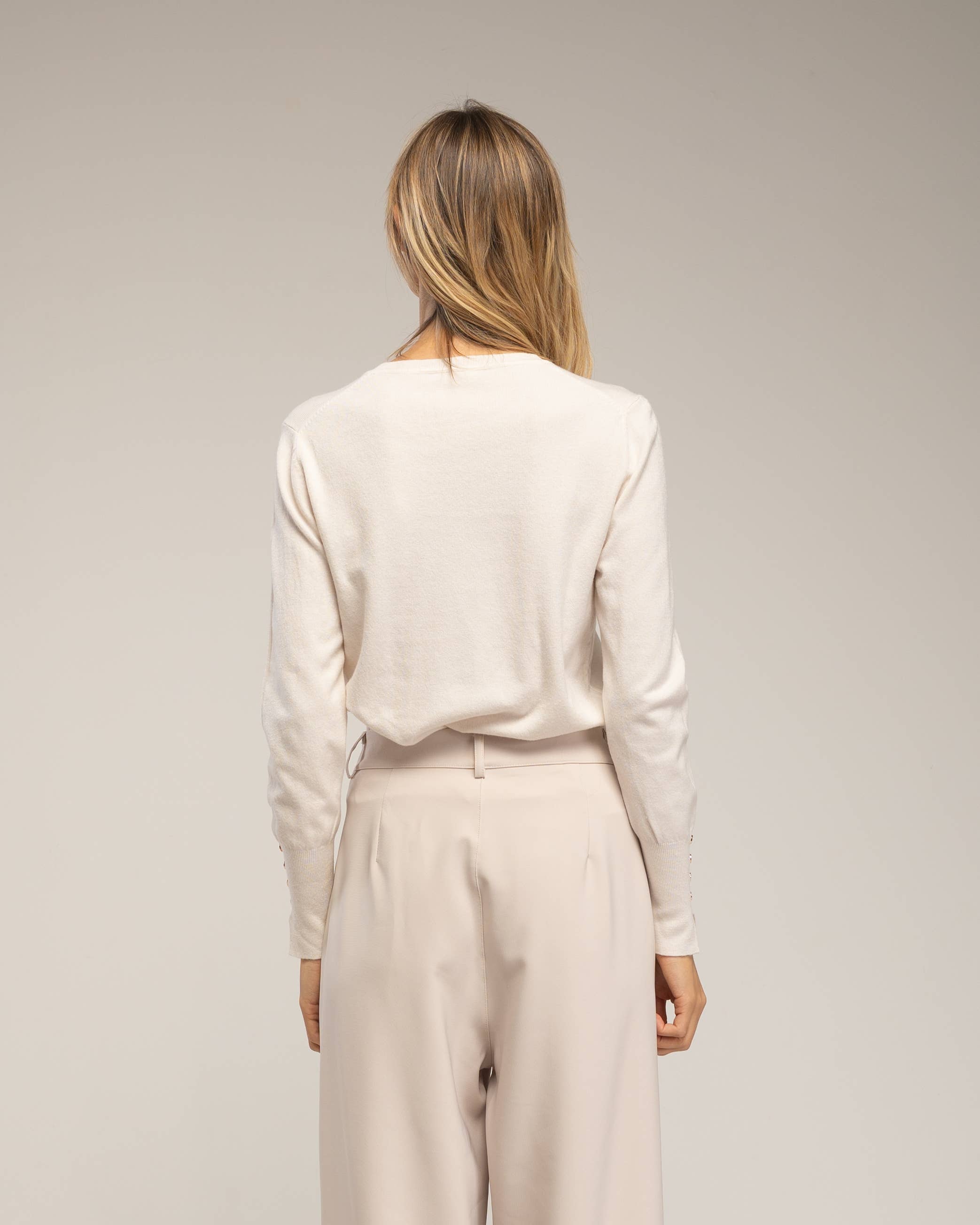 Tantra - Wholesale Knit Sweater - Women's - Fine knit sweater with wool, round neck25