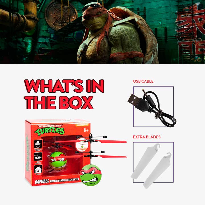 World Tech Toys - Wholesale Toy Plane - Kids - Nickelodeon TMNT Raphael UFO Ball Helicopter2