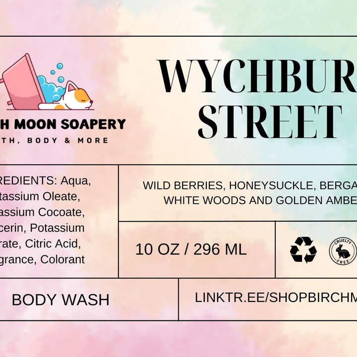 Nettoyant pour le corps Wychbury Street pour la vente par Birch Moon Soapery