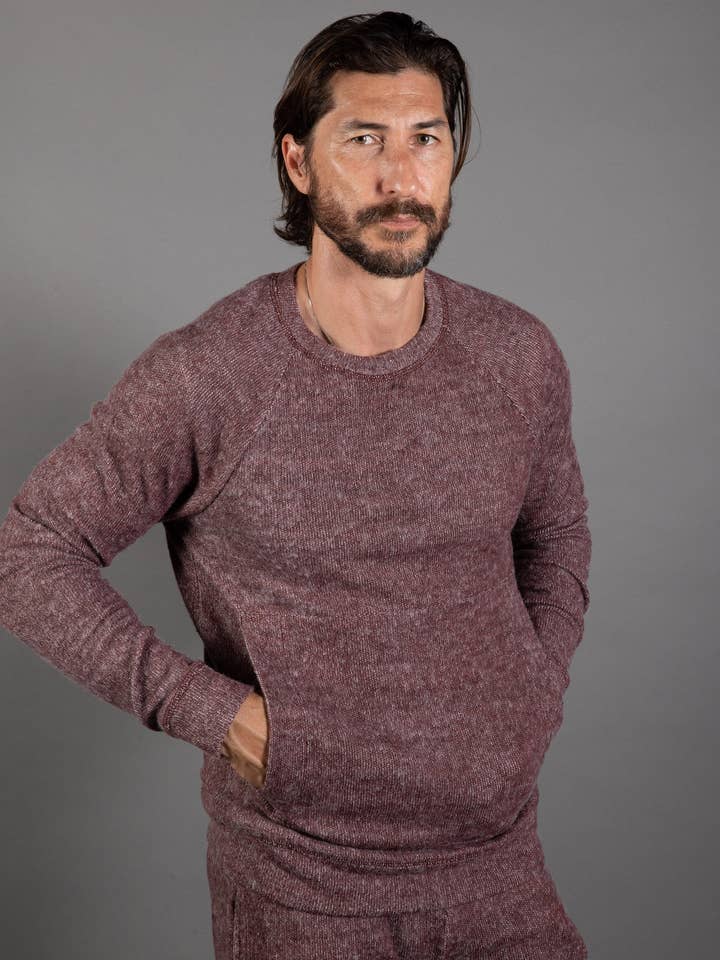 Mika Jaymes - Wholesale Sweatshirt – Men's - Men's Soft Knit Melange Kangaroo Pocket Pullover Sweater24