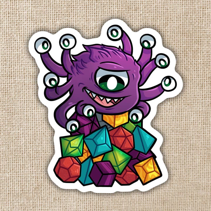 Autocollant Beholder Dice pour la vente par Kingdom of Threads