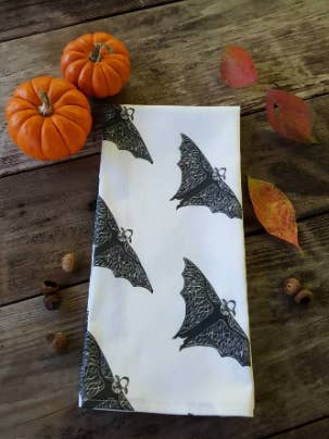 Bat Tea Towel for wholesale by Maple Moon Designs