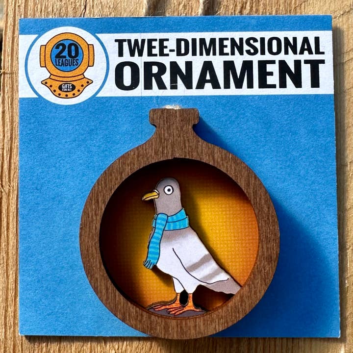 20 Leagues - Vendita all'ingrosso Decorazione - Ornamento a forma di animaletto con sciarpa - Piccione