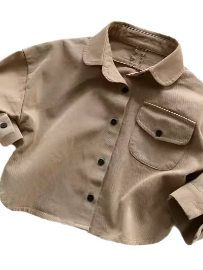 ntrl co. - Wholesale Shirt Jacket/Shacket - Kids - Dakota Denim Shacket | Gender -Neutral