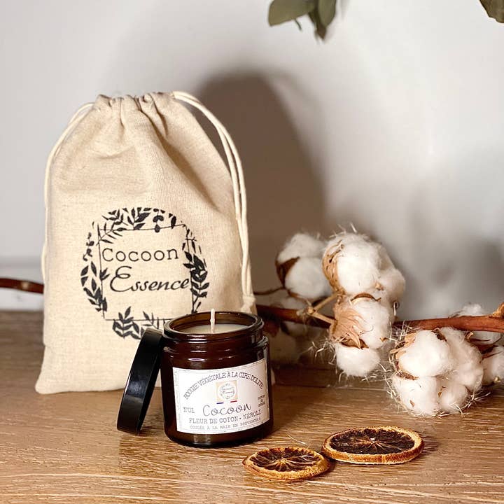 No. 1 “Cocoon” Scented Candle - Cotton Flower & Neroli for wholesale by Cocoon’Essence