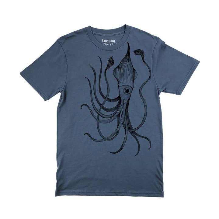 Camiseta masculina de algodão orgânico Squid Upshaw por atacado de Gaspar Gou