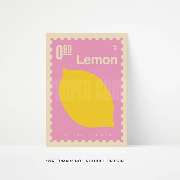 Proper Good - Venta al por mayor Ilustración - Impresión Limón1