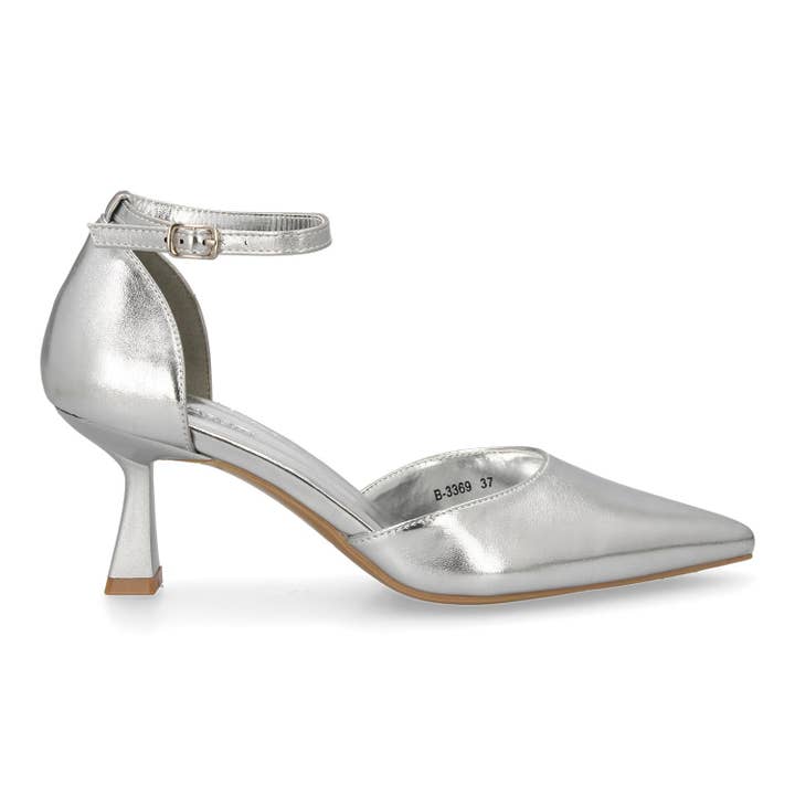 Brideluxe Mayorista - Wholesale Boots - Women's - Silver Court Shoe With Fine Stiletto Heel1